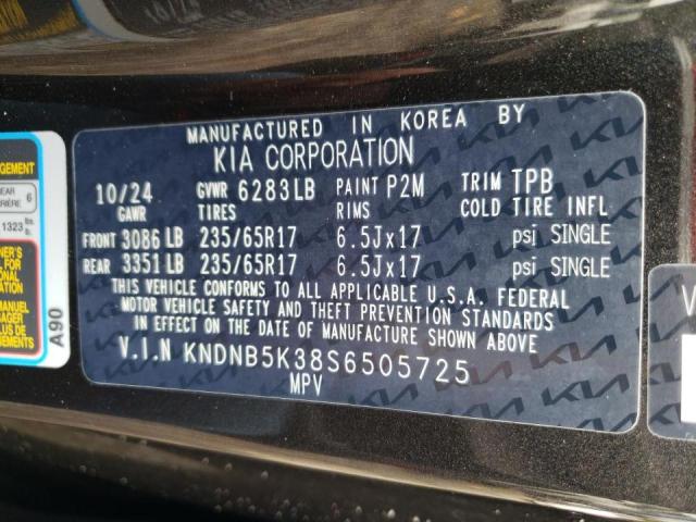 Photo 12 VIN: KNDNB5K38S6505725 - KIA CARNIVAL L 