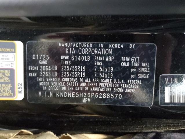 Photo 13 VIN: KNDNE5H36P6288570 - KIA CARNIVAL S 