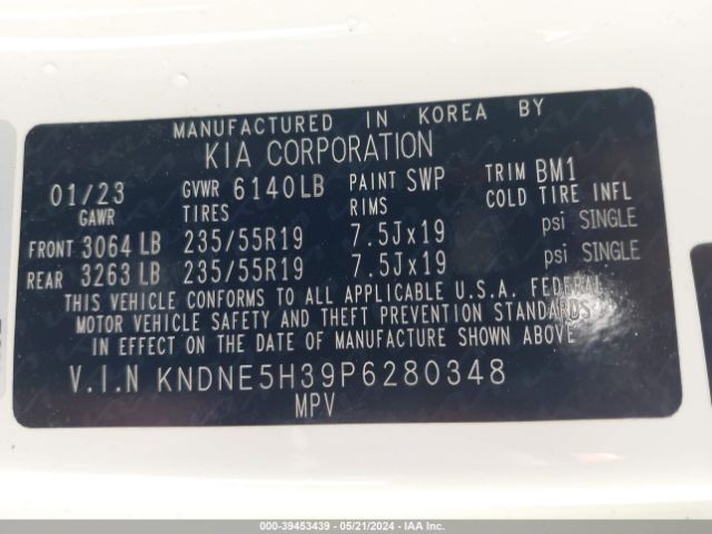 Photo 8 VIN: KNDNE5H39P6280348 - KIA CARNIVAL MPV 