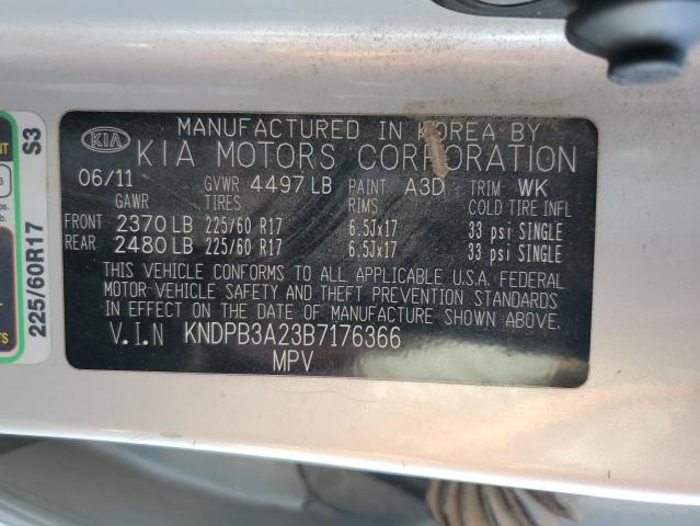 Photo 12 VIN: KNDPB3A23B7176366 - KIA SPORTAGE 