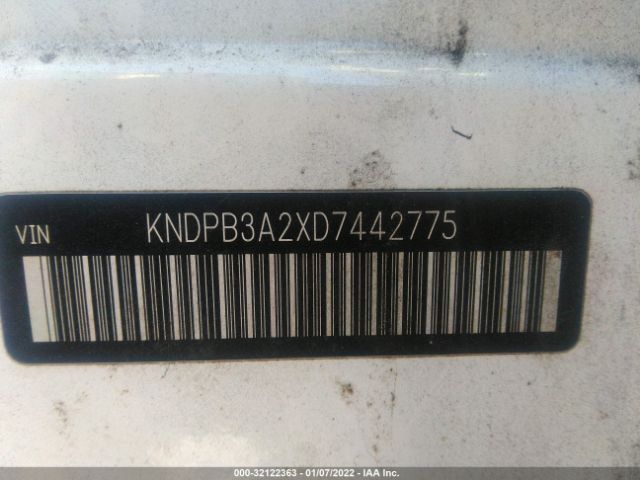 Photo 8 VIN: KNDPB3A2XD7442775 - KIA SPORTAGE 