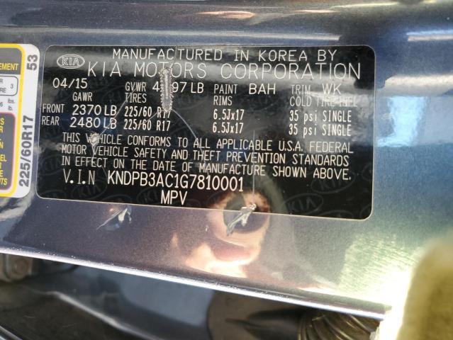 Photo 11 VIN: KNDPB3AC1G7810001 - KIA SPORTAGE 