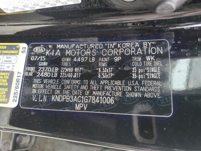 Photo 11 VIN: KNDPB3AC1G7841006 - KIA SPORTAGE 