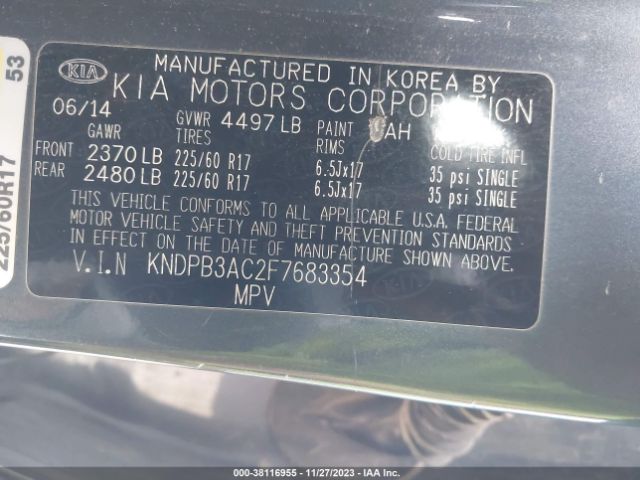 Photo 8 VIN: KNDPB3AC2F7683354 - KIA SPORTAGE 