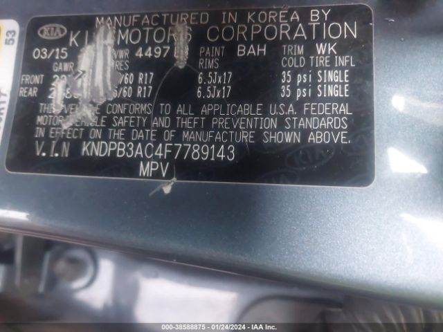 Photo 8 VIN: KNDPB3AC4F7789143 - KIA SPORTAGE 