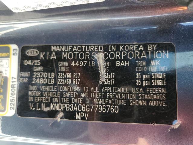 Photo 12 VIN: KNDPB3AC6G7796760 - KIA SPORTAGE 