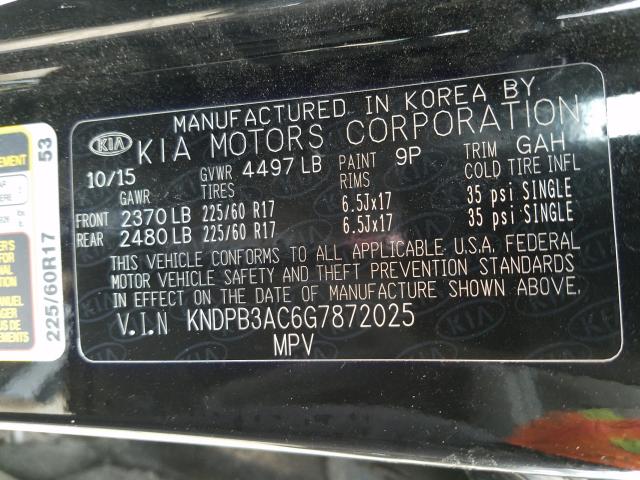 Photo 9 VIN: KNDPB3AC6G7872025 - KIA SPORTAGE 