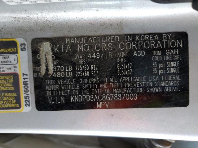 Photo 12 VIN: KNDPB3AC8G7837003 - KIA SPORTAGE 