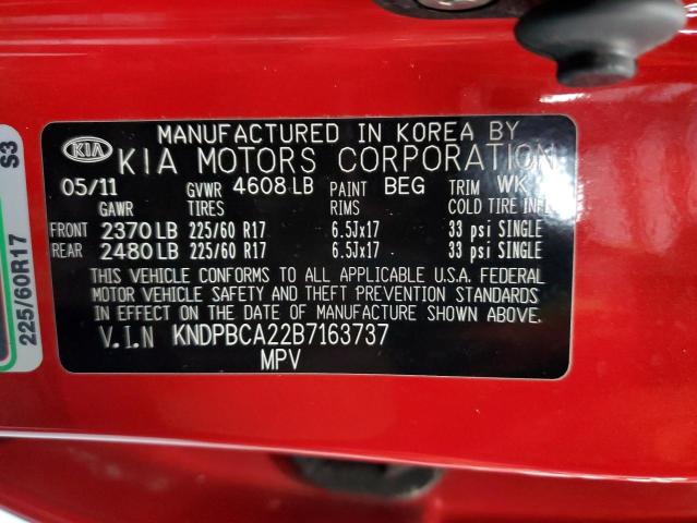 Photo 12 VIN: KNDPBCA22B7163737 - KIA SPORTAGE 