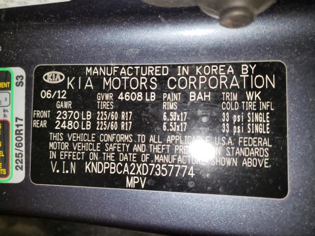 Photo 12 VIN: KNDPBCA2XD7357774 - KIA SPORTAGE 