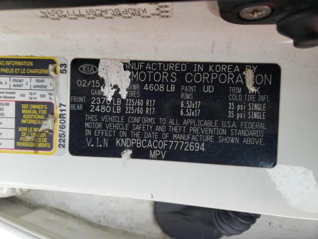 Photo 11 VIN: KNDPBCAC0F7772694 - KIA SPORTAGE 