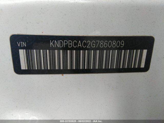 Photo 8 VIN: KNDPBCAC2G7860809 - KIA SPORTAGE 