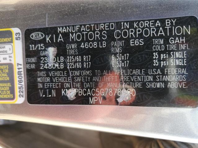 Photo 12 VIN: KNDPBCAC5G7878060 - KIA SPORTAGE 