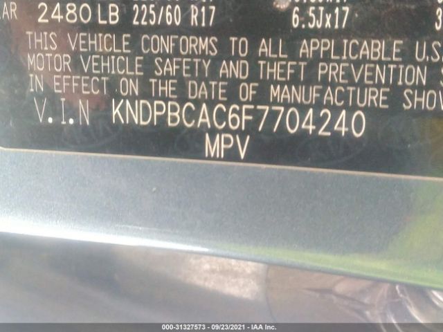 Photo 8 VIN: KNDPBCAC6F7704240 - KIA SPORTAGE 