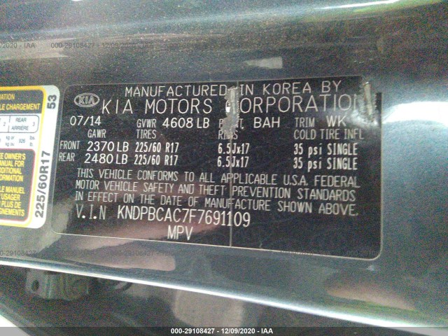 Photo 8 VIN: KNDPBCAC7F7691109 - KIA SPORTAGE 