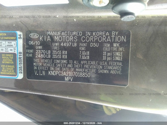 Photo 8 VIN: KNDPC3A21B7018850 - KIA SPORTAGE 