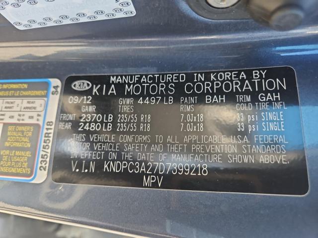 Photo 9 VIN: KNDPC3A27D7399218 - KIA SPORTAGE 