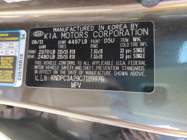 Photo 9 VIN: KNDPC3A29C7189976 - KIA SPORTAGE 