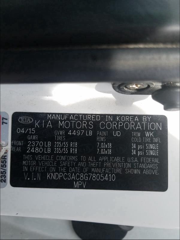 Photo 9 VIN: KNDPC3AC8G7805410 - KIA SPORTAGE 