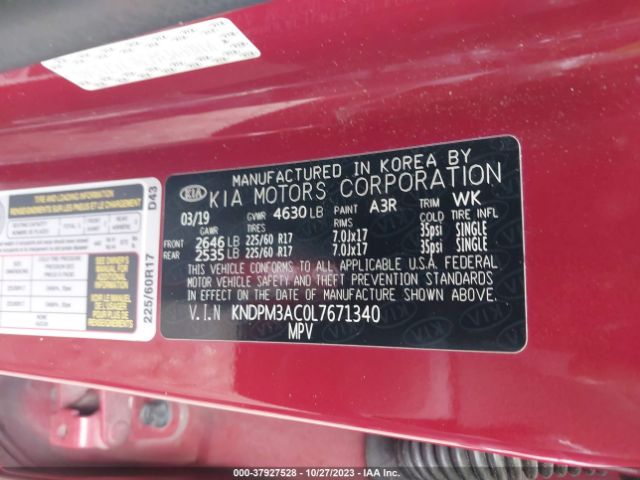 Photo 8 VIN: KNDPM3AC0L7671340 - KIA SPORTAGE 