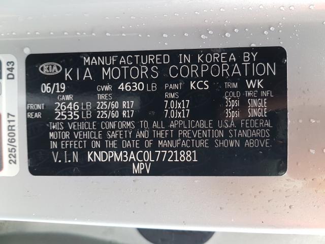 Photo 9 VIN: KNDPM3AC0L7721881 - KIA SPORTAGE 