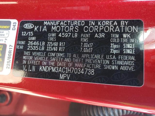 Photo 11 VIN: KNDPM3AC1H7034738 - KIA SPORTAGE 