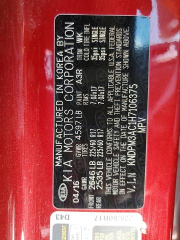 Photo 11 VIN: KNDPM3AC1H7106375 - KIA SPORTAGE 