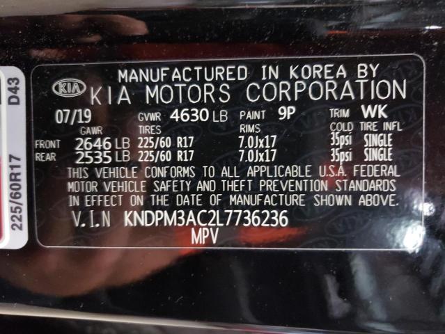 Photo 12 VIN: KNDPM3AC2L7736236 - KIA SPORTAGE 