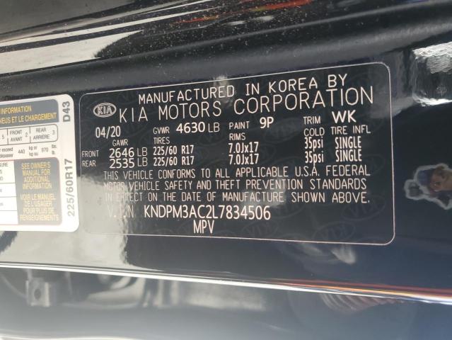 Photo 12 VIN: KNDPM3AC2L7834506 - KIA SPORTAGE 