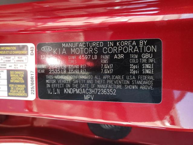 Photo 12 VIN: KNDPM3AC3H7236352 - KIA SPORTAGE 