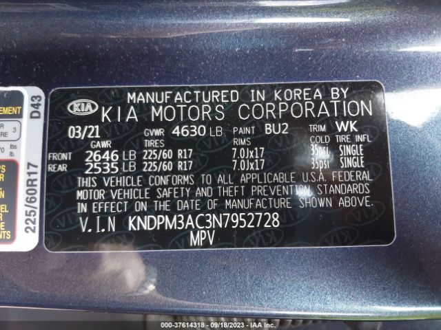 Photo 8 VIN: KNDPM3AC3N7952728 - KIA SPORTAGE 