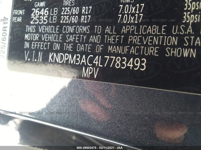 Photo 8 VIN: KNDPM3AC4L7783493 - KIA SPORTAGE 