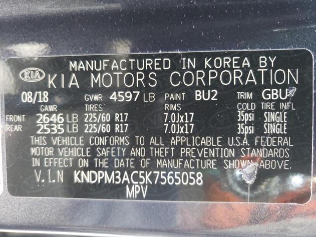 Photo 12 VIN: KNDPM3AC5K7565058 - KIA SPORTAGE 