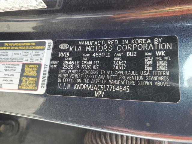 Photo 12 VIN: KNDPM3AC5L7764645 - KIA SPORTAGE 