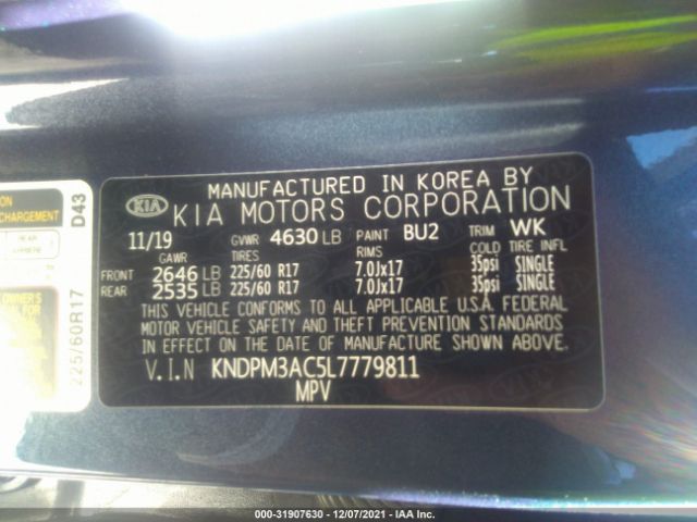 Photo 8 VIN: KNDPM3AC5L7779811 - KIA SPORTAGE 