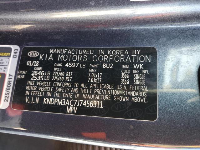 Photo 12 VIN: KNDPM3AC7J7456311 - KIA SPORTAGE 