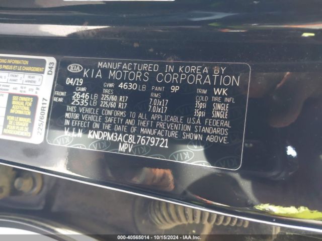 Photo 8 VIN: KNDPM3AC8L7679721 - KIA SPORTAGE 