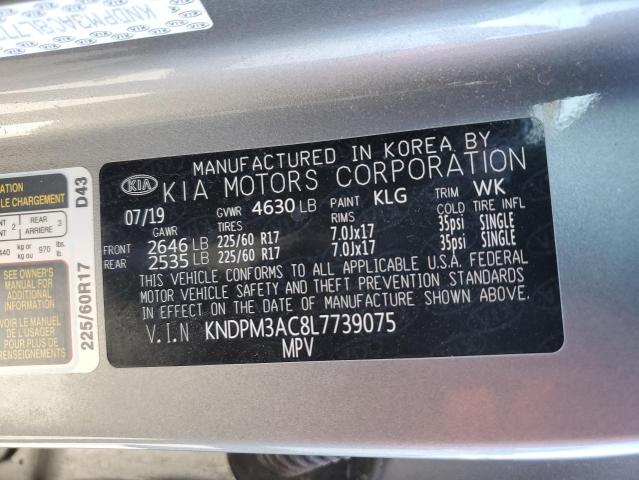 Photo 12 VIN: KNDPM3AC8L7739075 - KIA SPORTAGE 