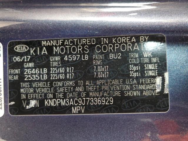 Photo 12 VIN: KNDPM3AC9J7336929 - KIA SPORTAGE 