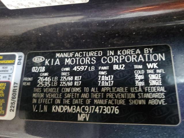 Photo 12 VIN: KNDPM3AC9J7473076 - KIA SPORTAGE 