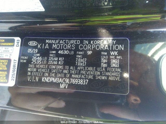 Photo 8 VIN: KNDPM3AC9L7693837 - KIA SPORTAGE 