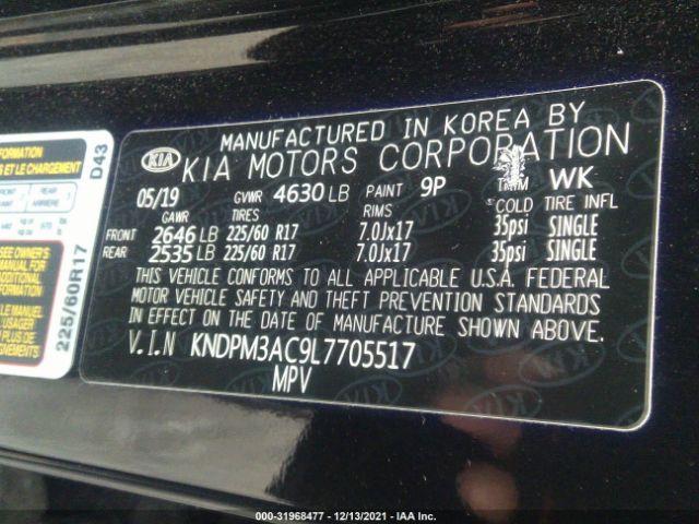 Photo 8 VIN: KNDPM3AC9L7705517 - KIA SPORTAGE 