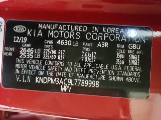 Photo 9 VIN: KNDPM3AC9L7789998 - KIA SPORTAGE 