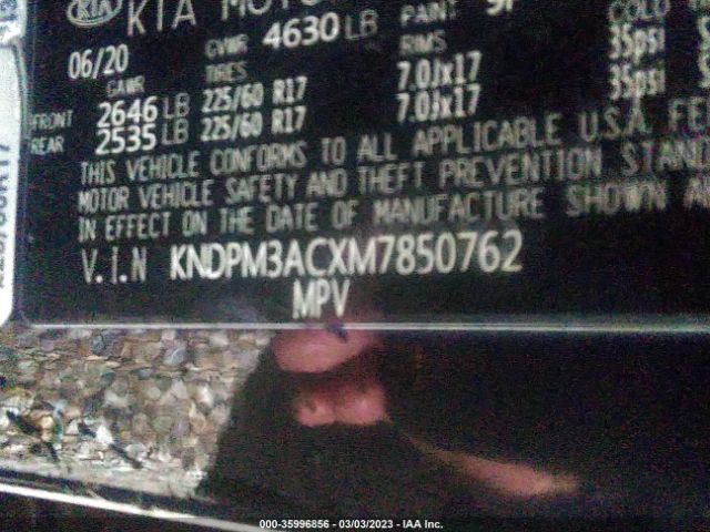 Photo 8 VIN: KNDPM3ACXM7850762 - KIA SPORTAGE 