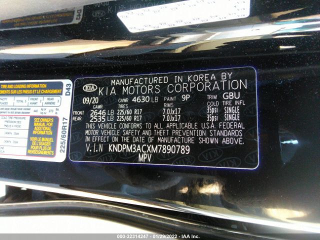 Photo 8 VIN: KNDPM3ACXM7890789 - KIA SPORTAGE 