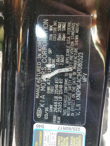 Photo 12 VIN: KNDPMCAC1H7080523 - KIA SPORTAGE 