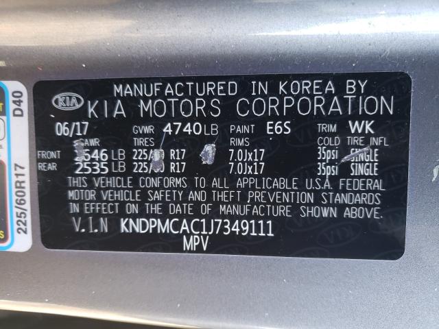 Photo 9 VIN: KNDPMCAC1J7349111 - KIA SPORTAGE 