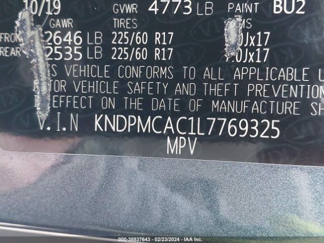 Photo 8 VIN: KNDPMCAC1L7769325 - KIA SPORTAGE 