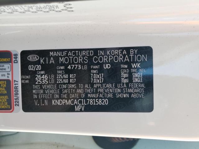 Photo 12 VIN: KNDPMCAC1L7815820 - KIA SPORTAGE 