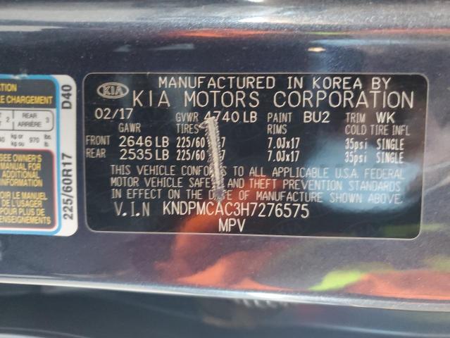 Photo 11 VIN: KNDPMCAC3H7276575 - KIA SPORTAGE 